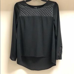 C. Luce black blouse. Size M